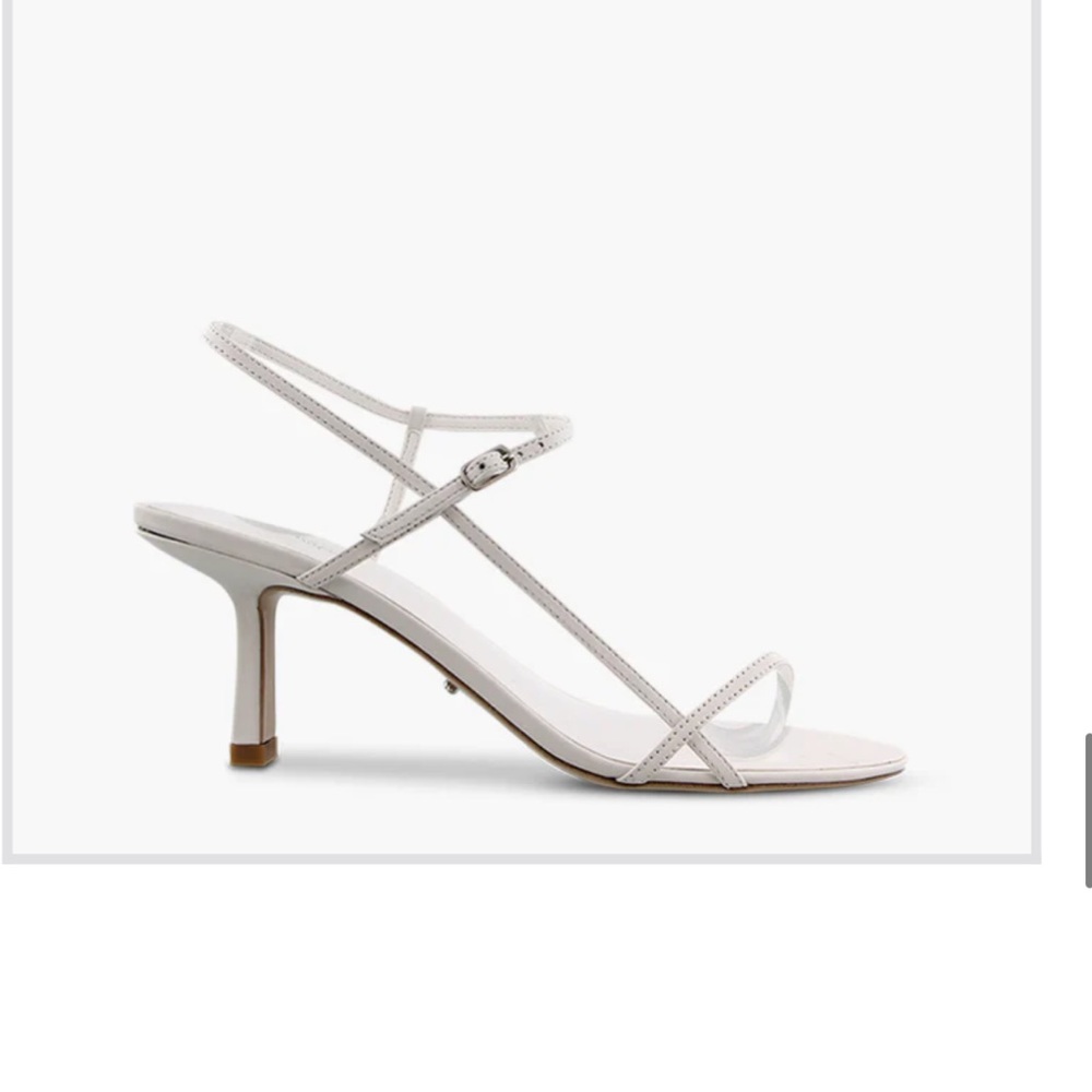 Tony Bianco White Strappy Heels - size 8.5